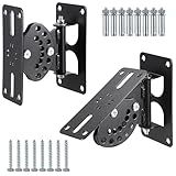 JUXYES Suporte De Parede Para Alto Falante De Som Surround Resistente Suportes De Montagem Giratórios Para Caixa De Som De Barra De Som Carrega Até 41 Kg Adequado Para Spkeakers De 20 Cm 25 Cm 30