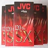 Jvc High Performance Sx 120 6hrs. Fitas Vhs. Pacote Com 5