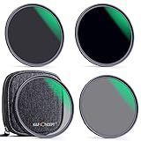 K F Concept 4 Peças ND4 ND8 ND64 ND1000 Kits De Filtro Para Lente De Câmera Densidade Neutra 28 Camadas Multi Revestido Com Bolsa De 4 Filtros 77 Mm 