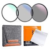 K F Concept Kit De Filtro De Lente Fina Com 3 Peças De 55 Mm UV CPL ND4 Pano De Limpeza De Lente 3 Bolsas De Filtro 18 Revestimentos Multicamadas Para Lentes De Câmera Série K 