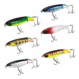 K Isca De Pesca Abs Whopper Plopper De 6 Peças Topwater
