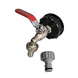 K SPEED Adaptador IBC Encaixe De Tanque IBC 1000L S60X6 Para Torneira De Latão 1 2 Polegada Peças De Encaixe De Válvula De Substituição Para Conectores De água De Jardim Doméstico