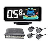 KACEPAR Kit De Sensor De Estacionamento De Sistema De Radar De Reserva De Ré Para Carro Campainha De Alarme E Lembrete De Voz Alerta Traseiro Automático Visor De LED De Alerta Traseiro Sistema De
