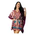 Kaftan Indiana Bata Longuete Saída De Praia Bata Estampada 