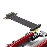 KAGAUOAS Cabo PCIe 4 0 X1 Riser Express 10 Cm ângulo Reto Duplo De 90 Graus Para PCIe M 2 Firewire USB Placa De Som Etc Cabo De Extensão