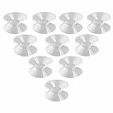 KAIBSEN 10 20 30 50 100 Peças Almofadas De Sucção Para Vidro Ventosas De Dupla Face Espaçadores De Tampo De Mesa De Vidro Plástico Transparente Diâmetro 2 Cm 3 5 Cm