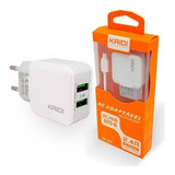 Kaidi Carregador Kd-605s Cor Branco