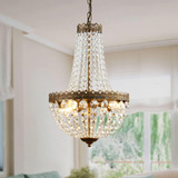 Kaiqi 4 Mini Lustre De Cristal Império Francês Pingente De