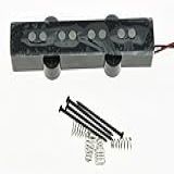 KAISH Captador De Baixo Preto 4 Cordas J Bass Alnico 5 Bridge 60s Vintage Sound Jazz Bass Pickup