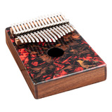 Kalimba Meinl Piano De Dedo 17 Teclas Cor  Lava E Coral Reef