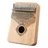 Kalimba Piano De Dedo Com 17 Teclas Cor Marrom claro