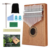 Kalimba Piano De Dedo Turbo 17 Teclas Mahogany