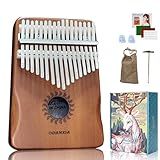 Kalimba Piano De Polegar FUNIMUZI 17 Teclas Com Madeira Sapele Piano De Dedo Mbira Design De Curva De Descanso De Mão Com Instruções De Estudo Presentes De Instrumento Musical Para
