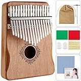 Kalimba Piano De Polegar Piano Kalimba Com 17 Teclas Com Livro De Instruções E Martelo De Afinação Instrumento Musical Pessoal Portátil Para Crianças E Adultos Iniciantes A Profissionais Madeira
