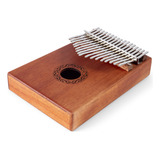 Kalimba Piano Mão Turbo Jr Km 17 Mahogany 17 Chaves Infantil