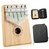 Kalimba Tom B Kalimba 17 Teclas Piano De Polegar E Caixa De Proteção De Alto Desempenho Martelo De Afinação