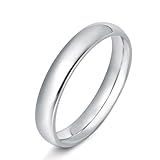 KAMASATO Anéis De Aço Inoxidável De 4 Mm 6 Mm Mulheres Homens Alto Polimento Simples Cúpula Prata Ouro Ajuste Confortável Aço Inoxidável Sem Pedra Preciosa