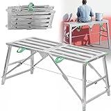 KANBUN Escada De Andaime De Aço KANBUN Escada Portátil Dobrável Para Plataforma De Trabalho Escada Dobrável De Alumínio Para Trabalho Pesado Banco De Drywall Portátil Com Pés Antiderrapantes