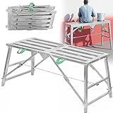 KANBUN Plataforma De Andaime KANBUN Escada De Andaime De Aço Multiuso Plataforma De Trabalho Dobrável Portátil Escada Dobrável De Alumínio Banco De Drywall Portátil Resistente Com Pés