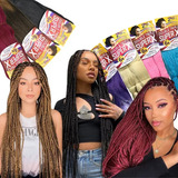 Kanekalon Jumbo Box Braids Ultra Varias Cores brinde
