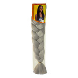 Kanekalon Jumbo Ultra Braid Para Tranças Crochet Box Braids Cor Cinza Platinado Cor 1001b