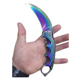 Karambit Faca Tática Militar Fulltang Carambite Cor Camaleão