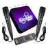 Karaoke Box   Cartucho Com 2000 Músicas  Kit 2 Microfones