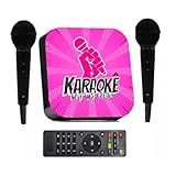 Karaoke Party Box Rosa +2 Microfones +de 1000 Músicas Videoke Com Pontuação (não Precisa De Internet)