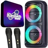 Karaoke Profissional Completo C Caixa De Som E 2 Microfones