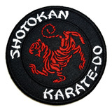 Karate Shotokan Patch Bordado Fecho De Contato Para Uniforme