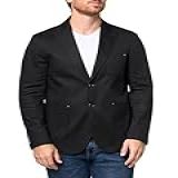 Karl Lagerfeld Blazer Masculino Paris Com Botão Frontal E Colarinho Notch- Preto- Preto- XGG