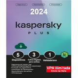 Kaspersky Antivírus Plus 5 Usuários 1 Ano