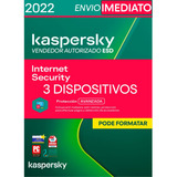 Kaspersky Internet Security 3 Pc 2 Anos Envio Imediato