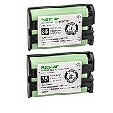 Kastar Pacote Com 2 Baterias De Telefone Sem Fio Tipo 35 Para Panasonic HHR P107 HHR P107A HHR P107A 1B BB GTA150 BB GT1500B KX TG6021M KX TG6022B KX TG6023M KX TG6053 KX TG6054 KX TG6054 KX TG6054