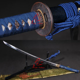 Katana Com Fio Corte Forjada Afiada Aço 9260 Espada Samurai