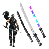 Katana Espada De Brinquedo Espada Ninja Samurai Som E Luz