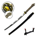 Katana Espada Samurai Ninja Dragon Ornamento Em Aço suporte