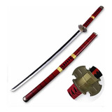 Katana Zoro Sandai Kitetsu One Piece Cosplay Lâmina Bambu