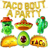 Katchon Conjunto De Decorações De Festa Big Taco Pacote D