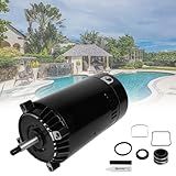 KAVIUS Kit De Substituição De Motor E Vedação Da Bomba De Piscina UST1152 Motor De Bomba De Piscina 1 1 2 HP Uprated 56J Frame Compatível Com Hayward Super Max Flow Bombas Magnum De Jacuzzi