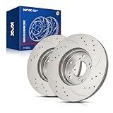 KAX Rotores De Freio A Disco Perfurado E Ranhurado Dianteiro 31257 Serve Para Accord 1998 2017 3 0L Civic 2006 2011 2013 2015 2023 Element 2003 2011 ILX 2014 2015 2 0L C R Z 2016 Compatível Com