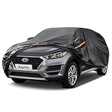 Kayme Capa De Carro Suv De 7 Camadas, Ajuste Personalizado Para Hyundai Tucson (2004-2023) à Prova D'água Para Todos Os Climas Para Automóveis, Cobertura Completa Ao Ar Livre Chuva Sol Proteção Uv.