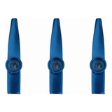 Kazoo Em Metal Profissional Kazoobob Blue Azul 03 Unidades