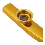Kazoo Flauta De Metal Dourado Apito