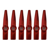 Kazoo Metal Profissional Kazoobob Red Vermelho 06 Unidades