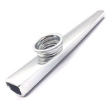 Kazoo Sopro Profissional Prateado Metalico Mxp