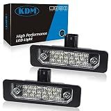 Kdm Conjunto De Luz De Placa De Matrícula De Led Adequado Para Ford Mustang 2010-2014, Fusion 2006-2012, Taurus 2010-2019, Flex Focus Lincoln Mercury Substituição De Lâmpada De Etiqueta De Para-choque Traseiro 6000k Branco Brilhante, Pacote Com 2