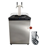 Kegerator Series 4 Chopeira Cilindro Co2 Regulador Barril Postmix Kegland Cerveja Fermentador Maturador Inox Italiana