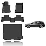 KELCSEECS Tapetes De Chão E Forro De Carga Personalizados Para Benz GLC 300 350e 43 AMG 2025 2024 2023 TPE Tapetes De Carro Forro De Porta-malas Automotivo GLC Forro De Porta-malas Preto