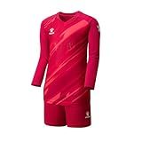 KELME Camisa Masculina Acolchoada De Goleiro E Calça Camiseta E Calça De Goleiro De Futebol Juvenil Kit De Uniforme De Guarda De Manga Comprida Para Adultos